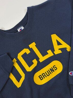Y2K Vintage UCLA Bruins Champion Crewneck Sweatshirt Men's L NCAA Navy